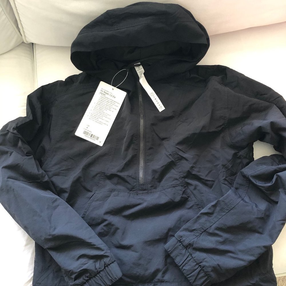 lululemon hit reset 1/2 zip jacket size 4